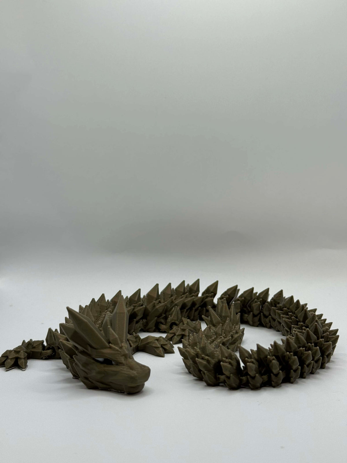 Stor 39 cm krystaldrage som samlerfigur