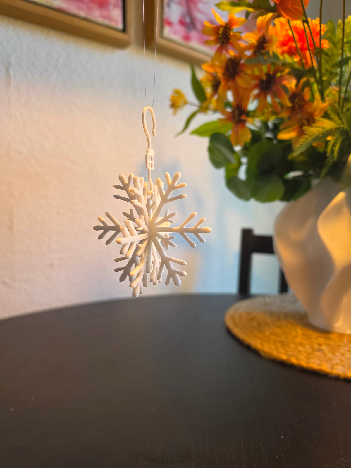 3D-printet snefnug – dekorativ jule- og vinterpynt