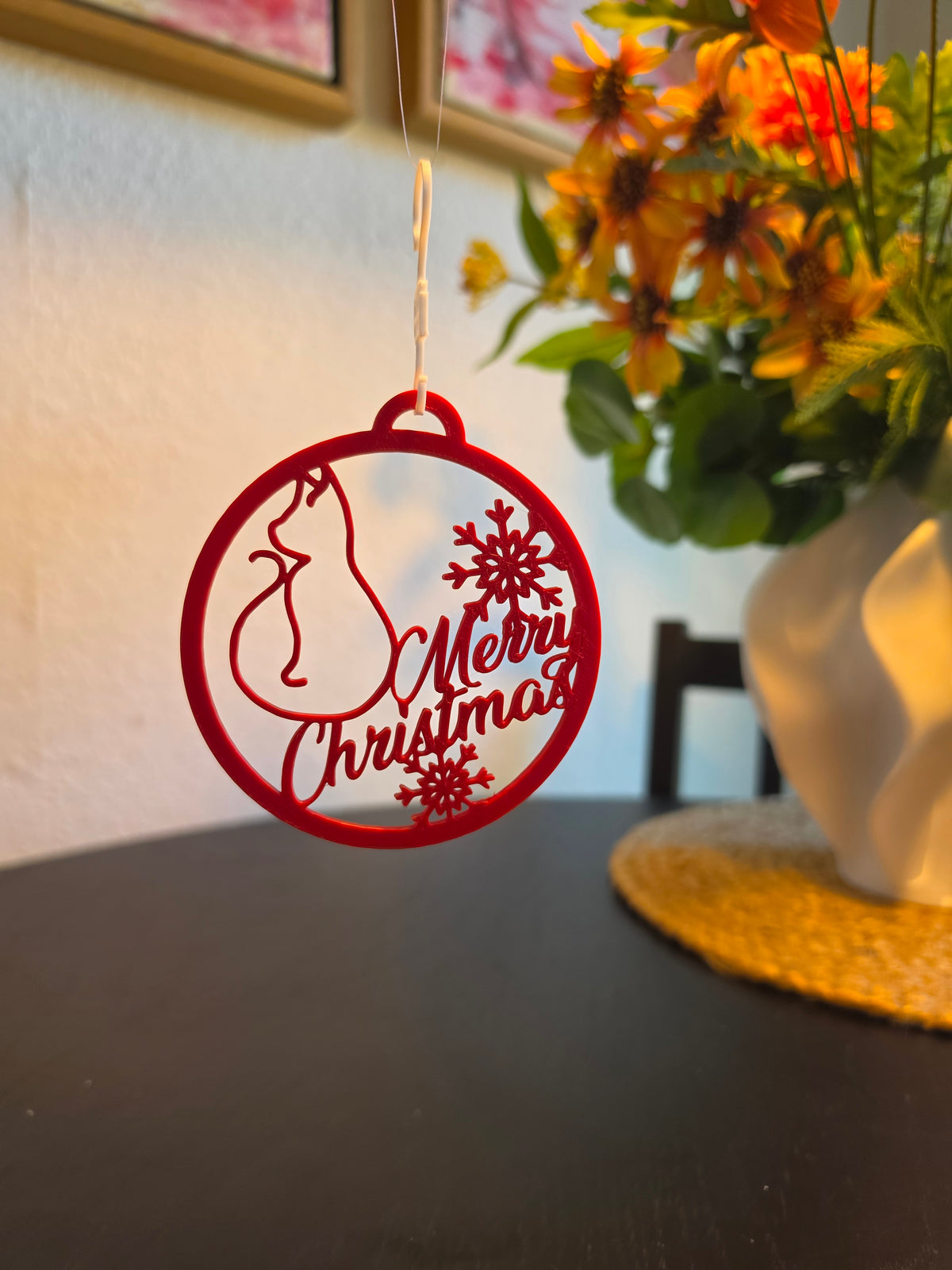 Julekugle med kat – juleophæng til katteelskere