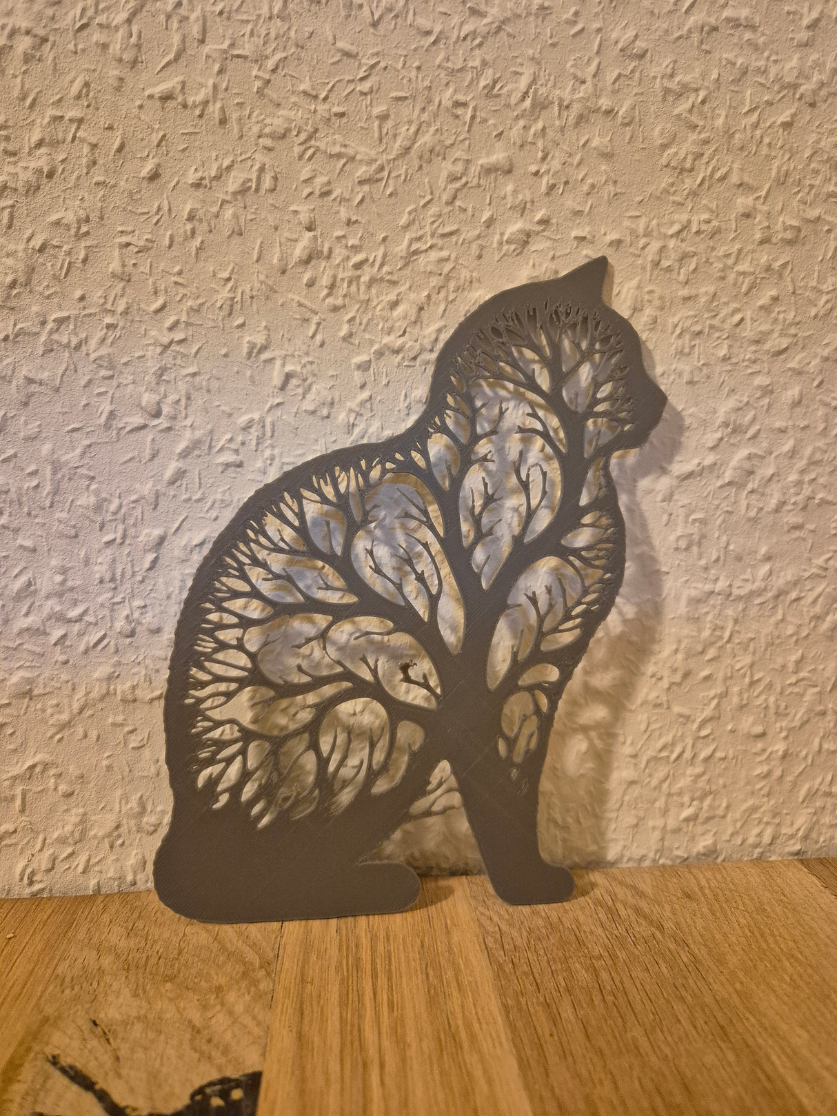Wall art, siddende kat