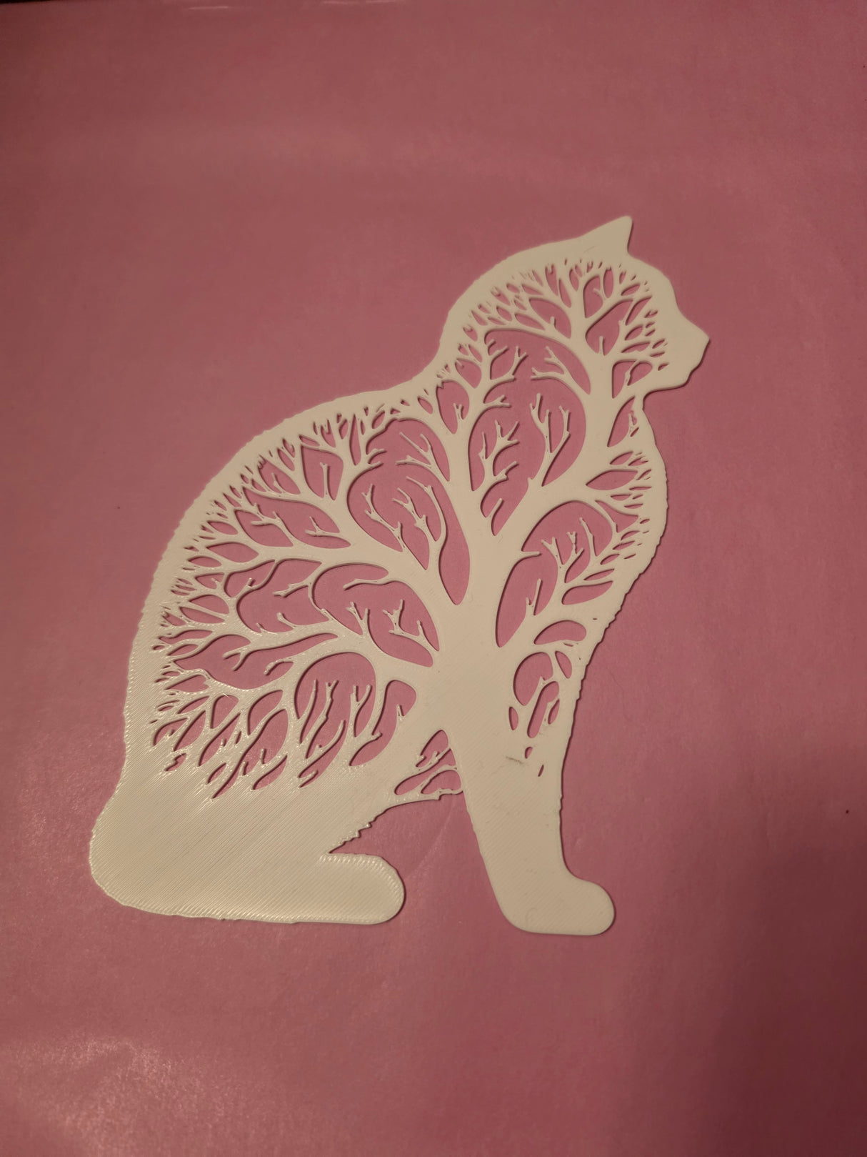 Wall art, siddende kat