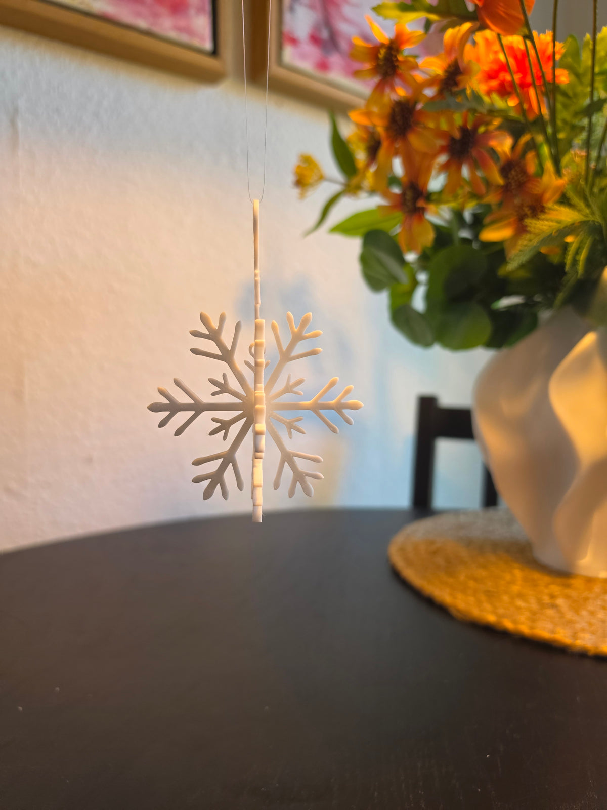 3D-printet snefnug – dekorativ jule- og vinterpynt
