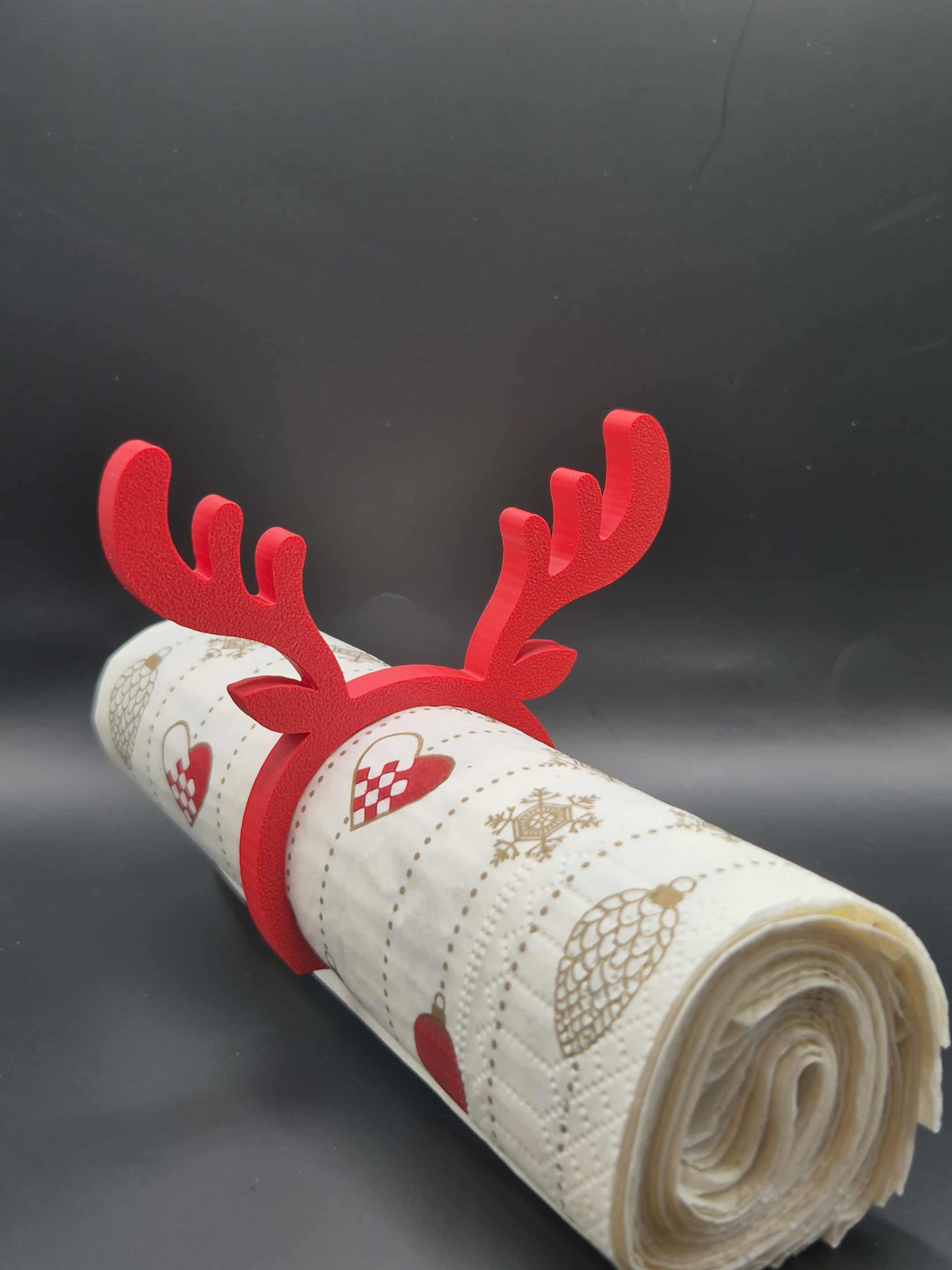 Juleservietholder som er formet som et rensdyr