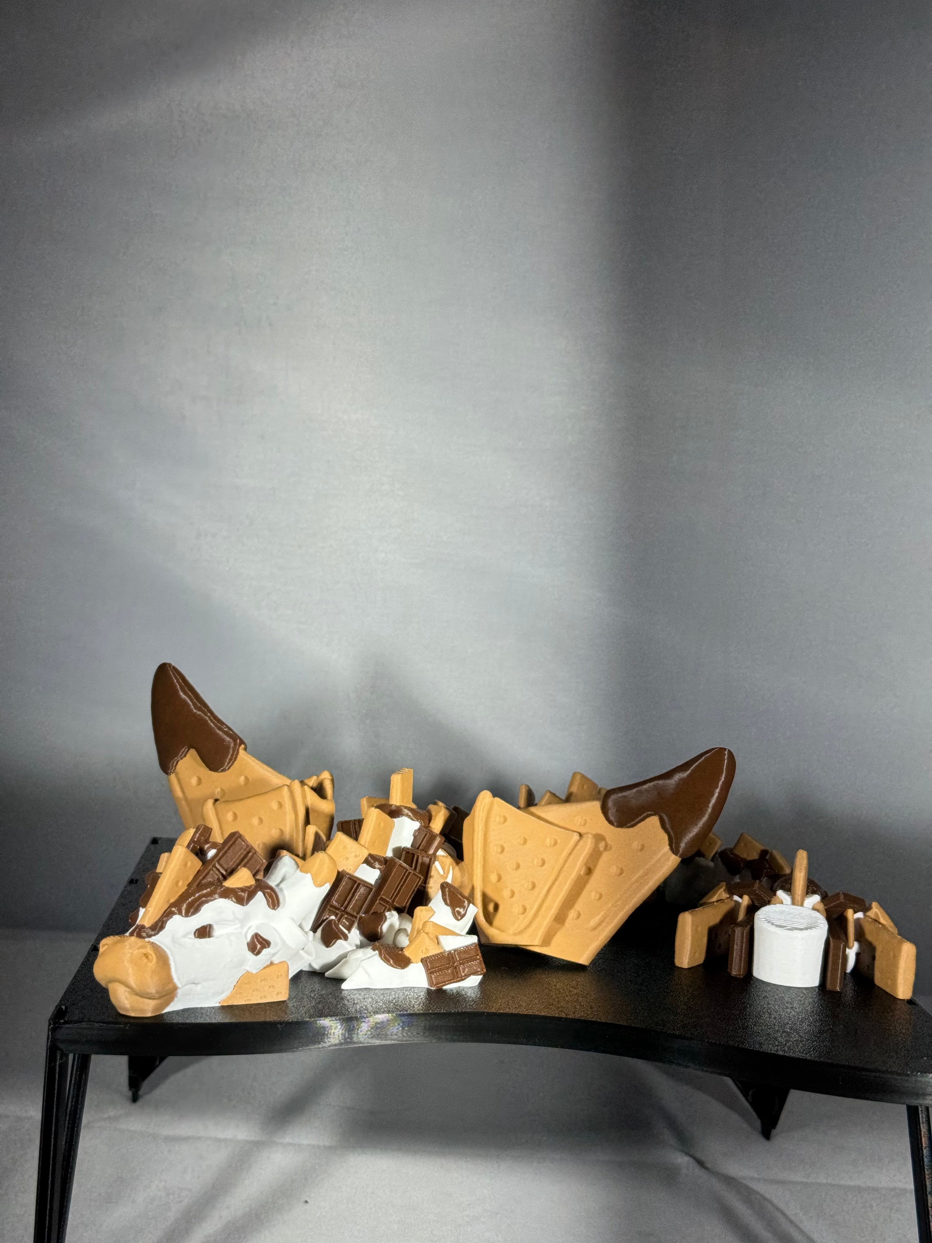 Cookie drage i to nuancer brun og hvid