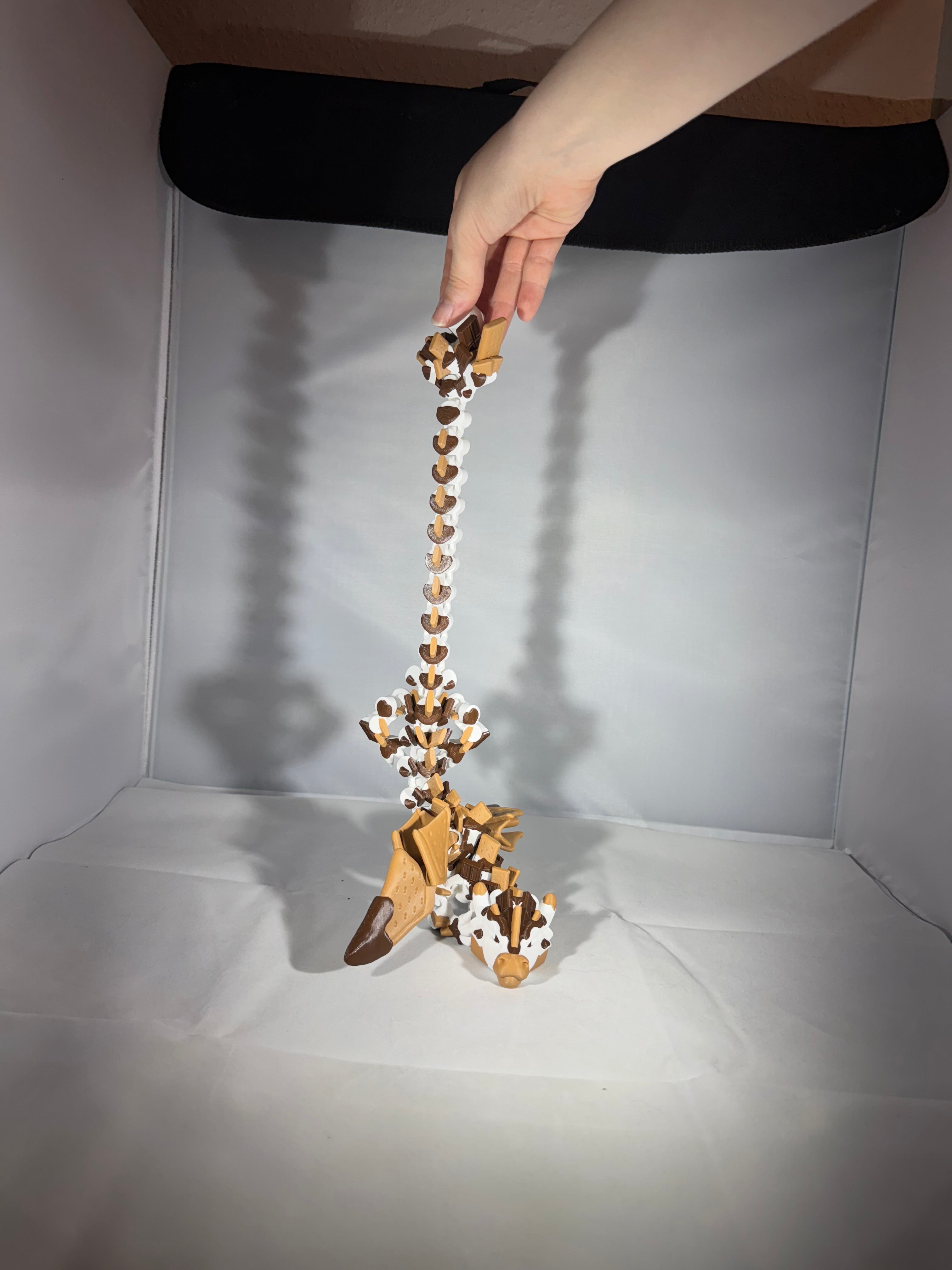 Cookie drage i to nuancer brun og hvid