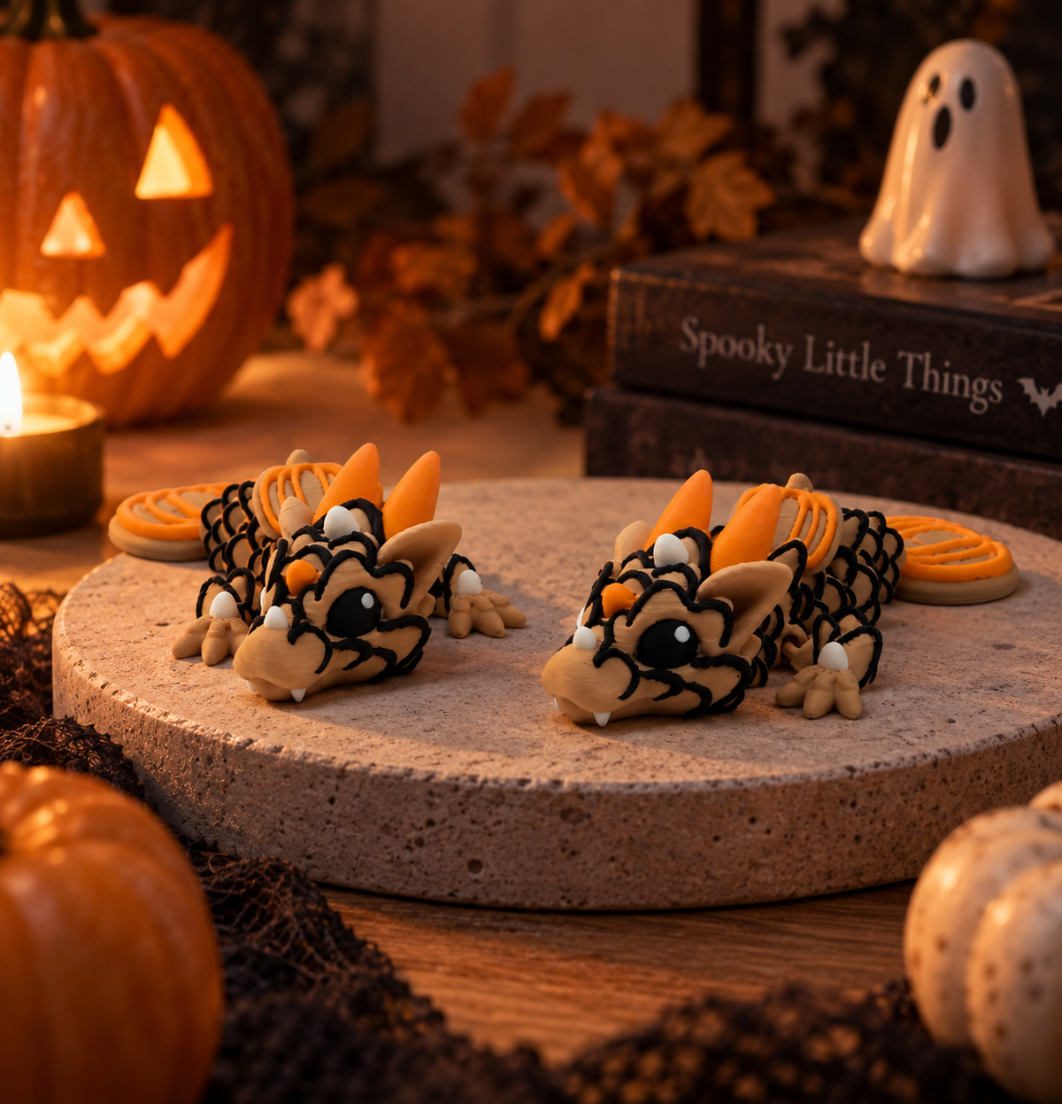 Små Halloween-drager – 11 cm