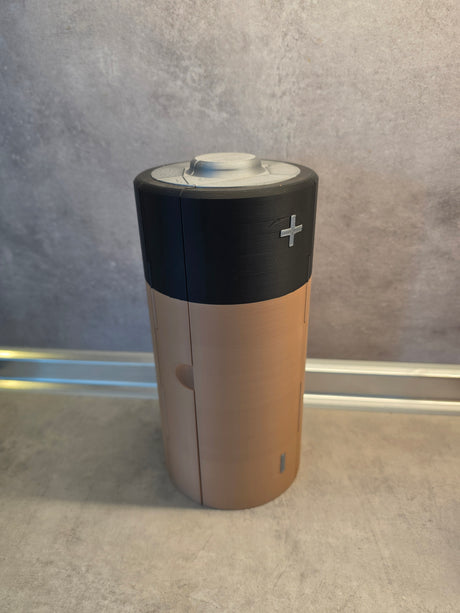 Rullebar batteriholder til organiseret opbevaring