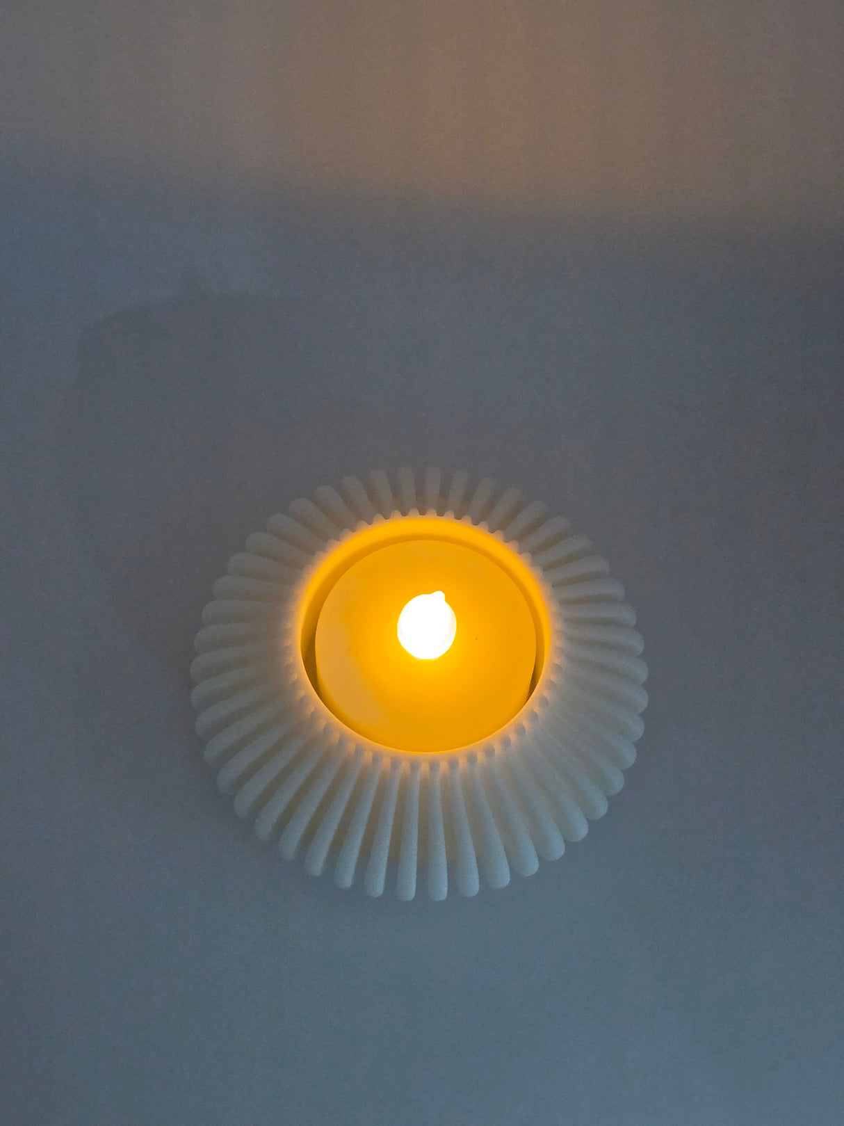 3D printet fyrfadsstage set fra siden