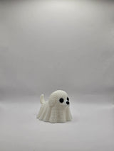 3D-printet spøgelseshund Halloween figur – 8 cm
