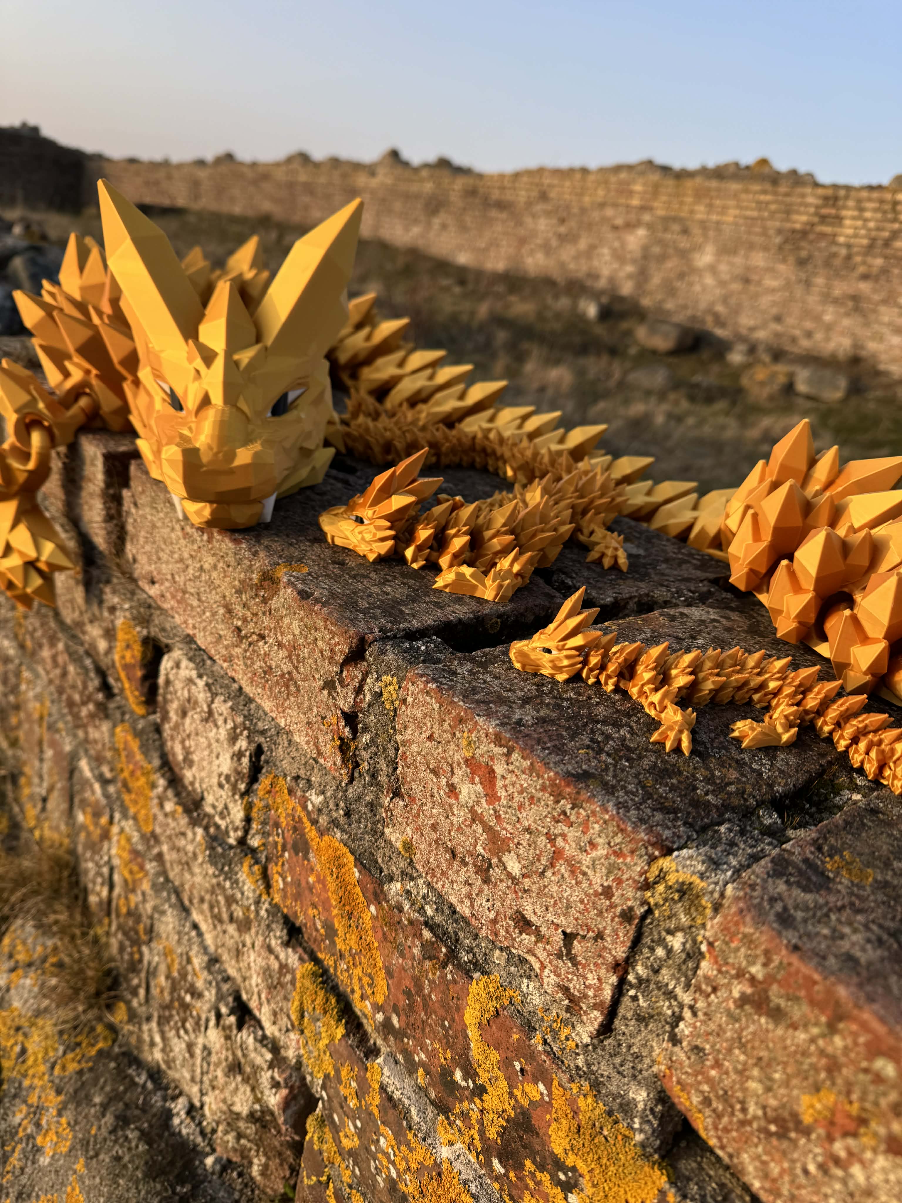 Krystal drage stor 200 cm