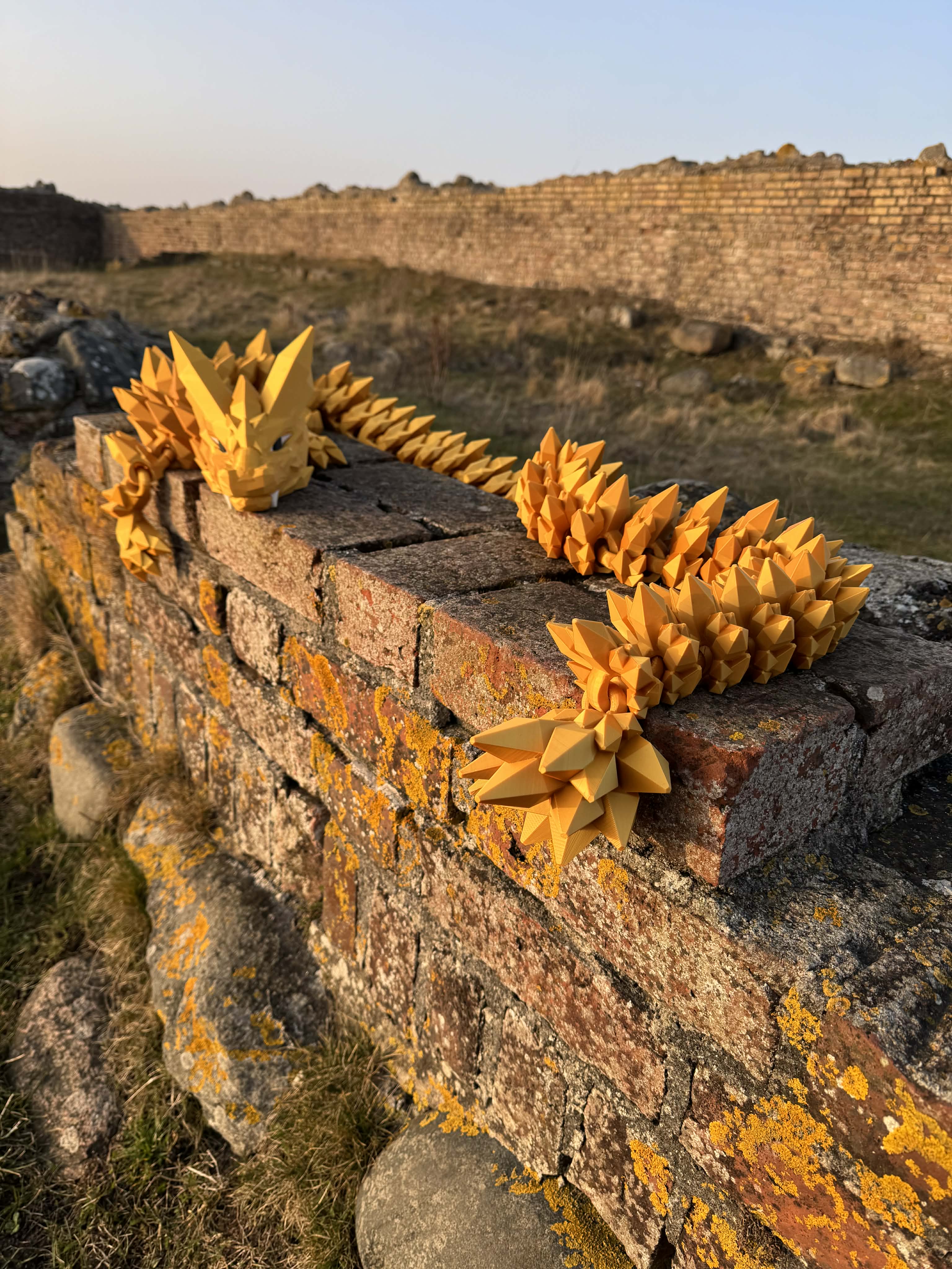 Krystal drage stor 200 cm