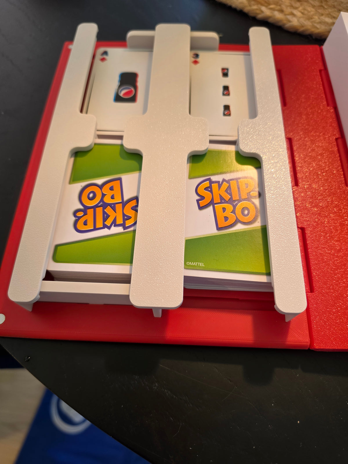 Spillekort-holder i bogform