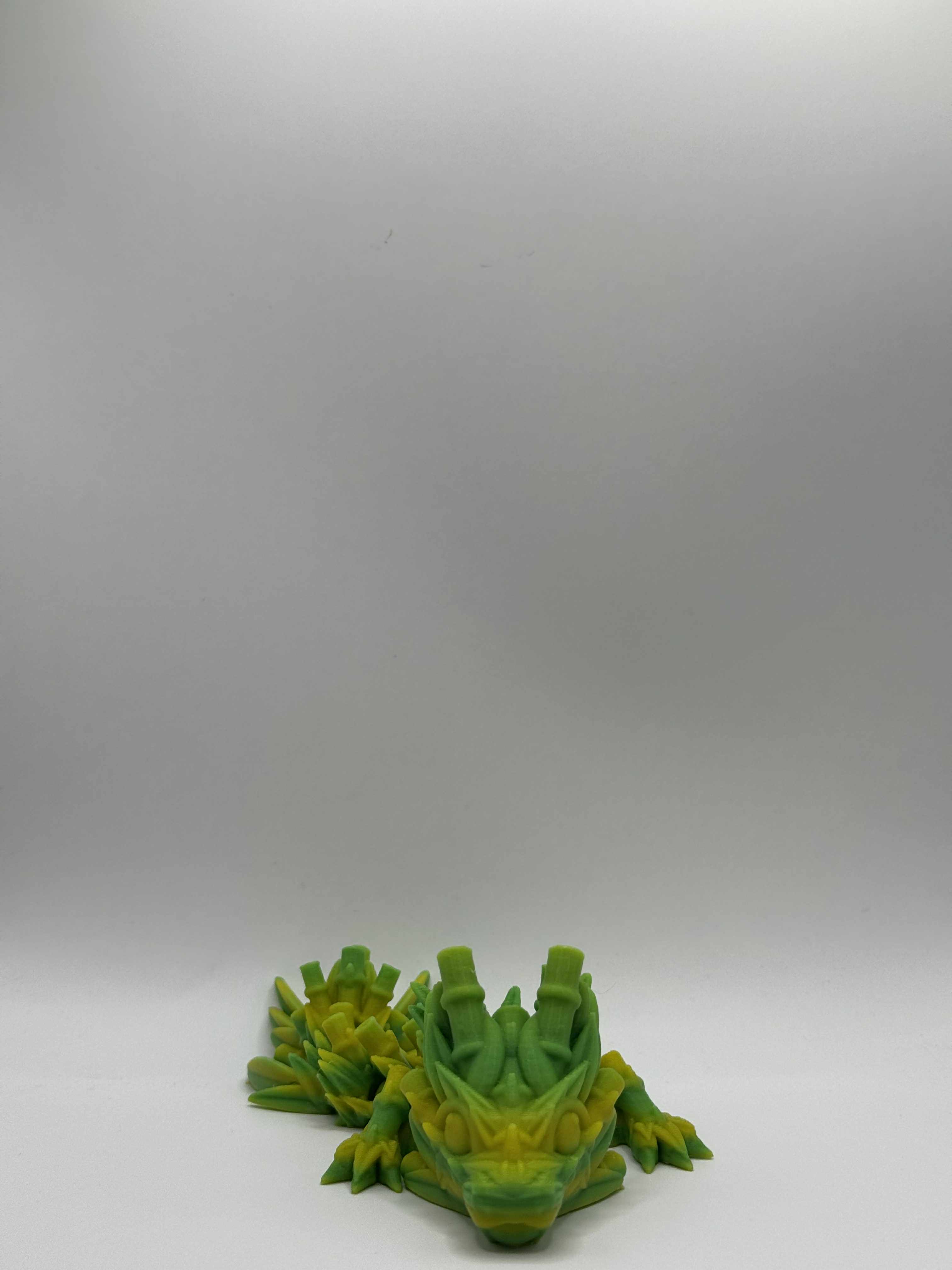 Lille bambus drage, i grønne nuancer