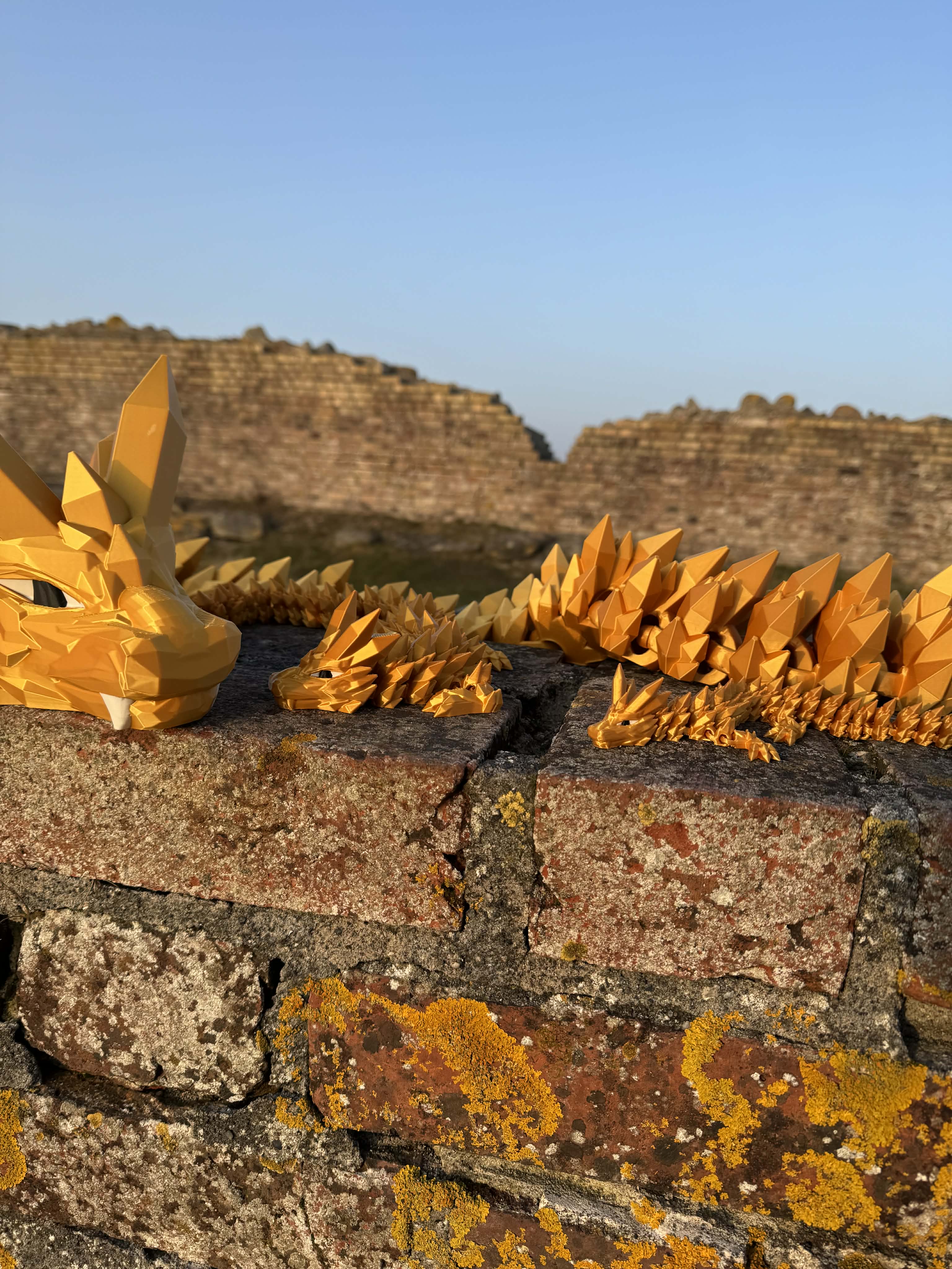 Krystal drage stor 200 cm