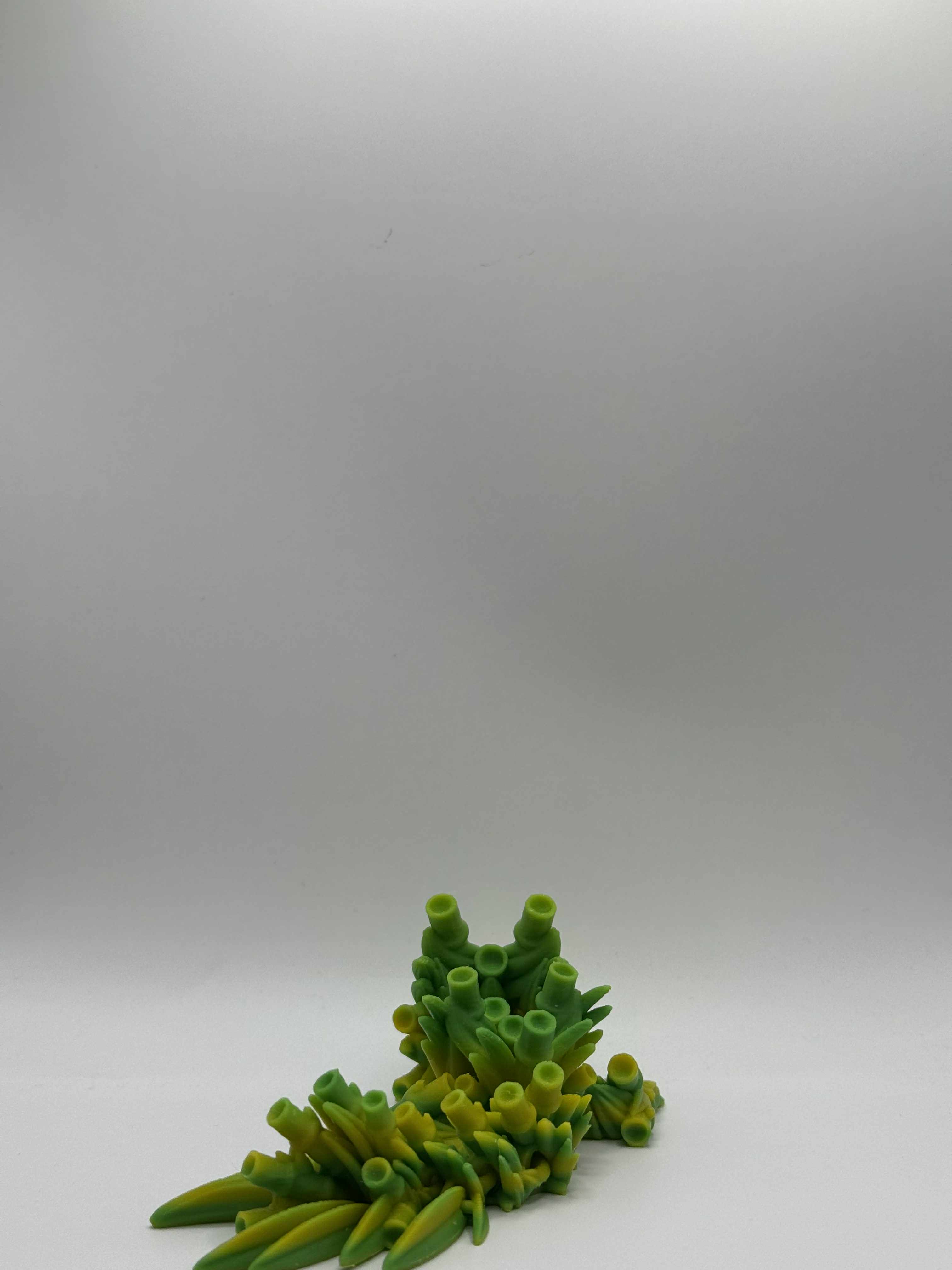 Lille bambus drage, i grønne nuancer