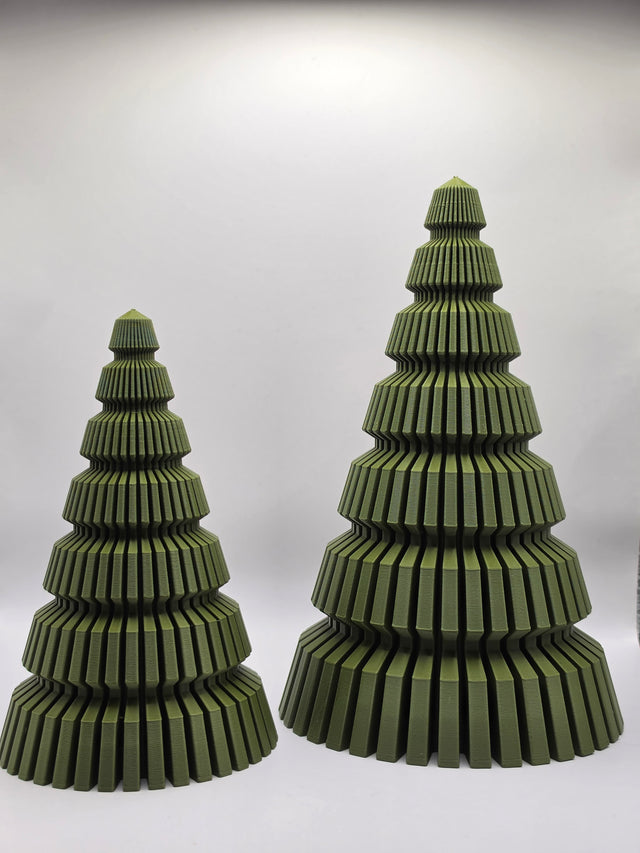 3D-printede dekorative juletræer – 13 og 18 cm