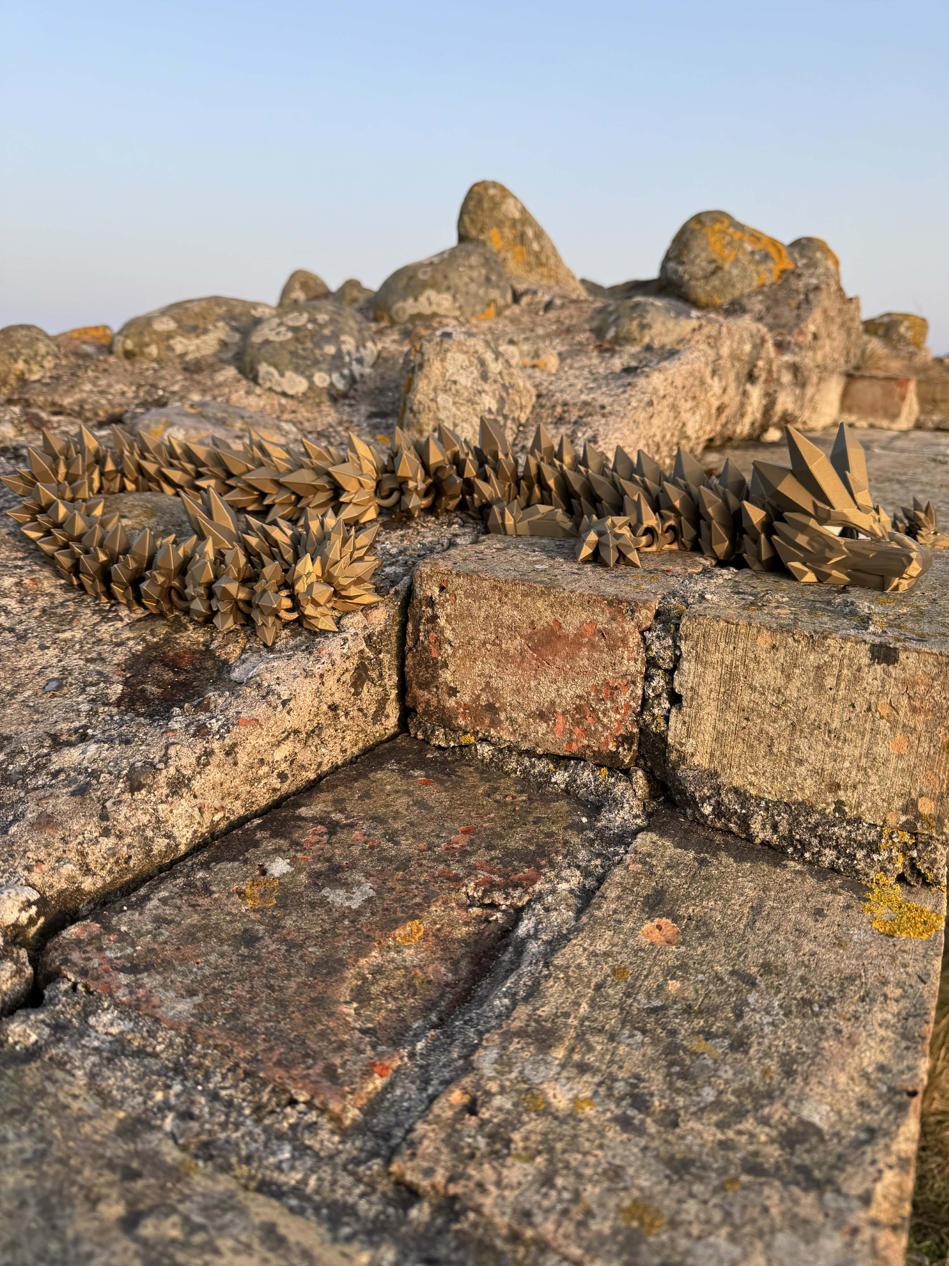 Krystal drage stor 105 cm