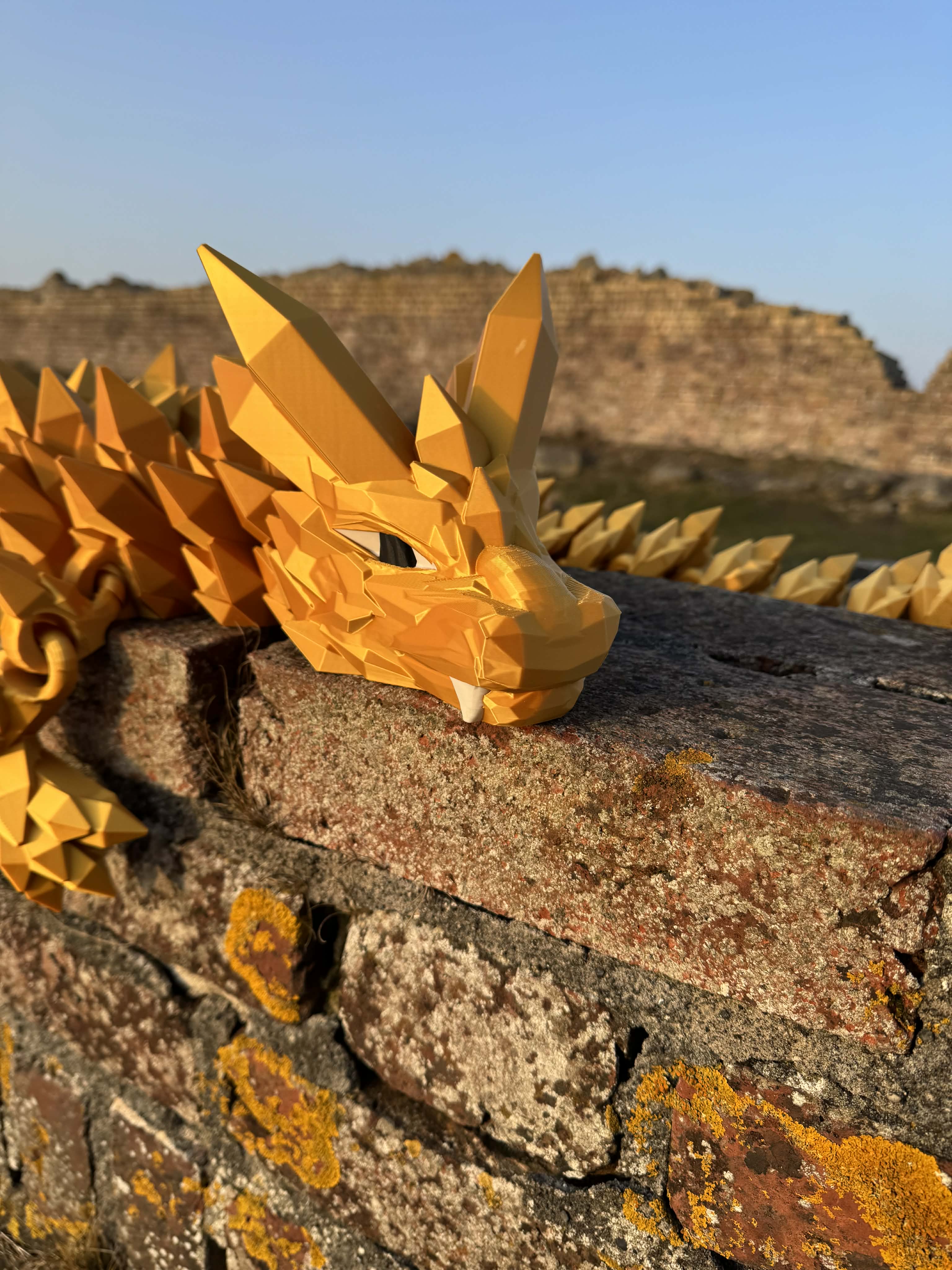 Krystal drage stor 200 cm