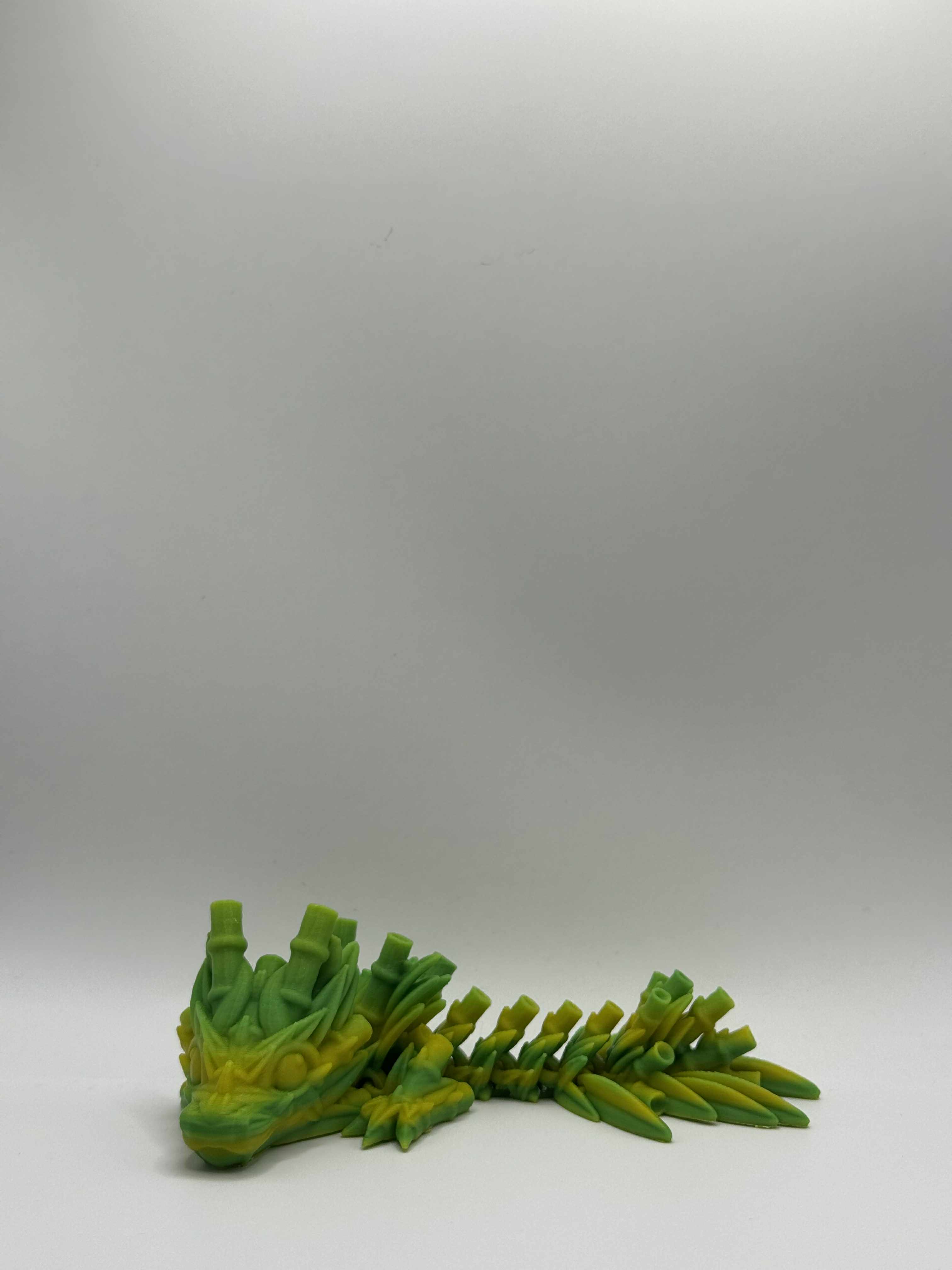 Lille bambus drage, i grønne nuancer