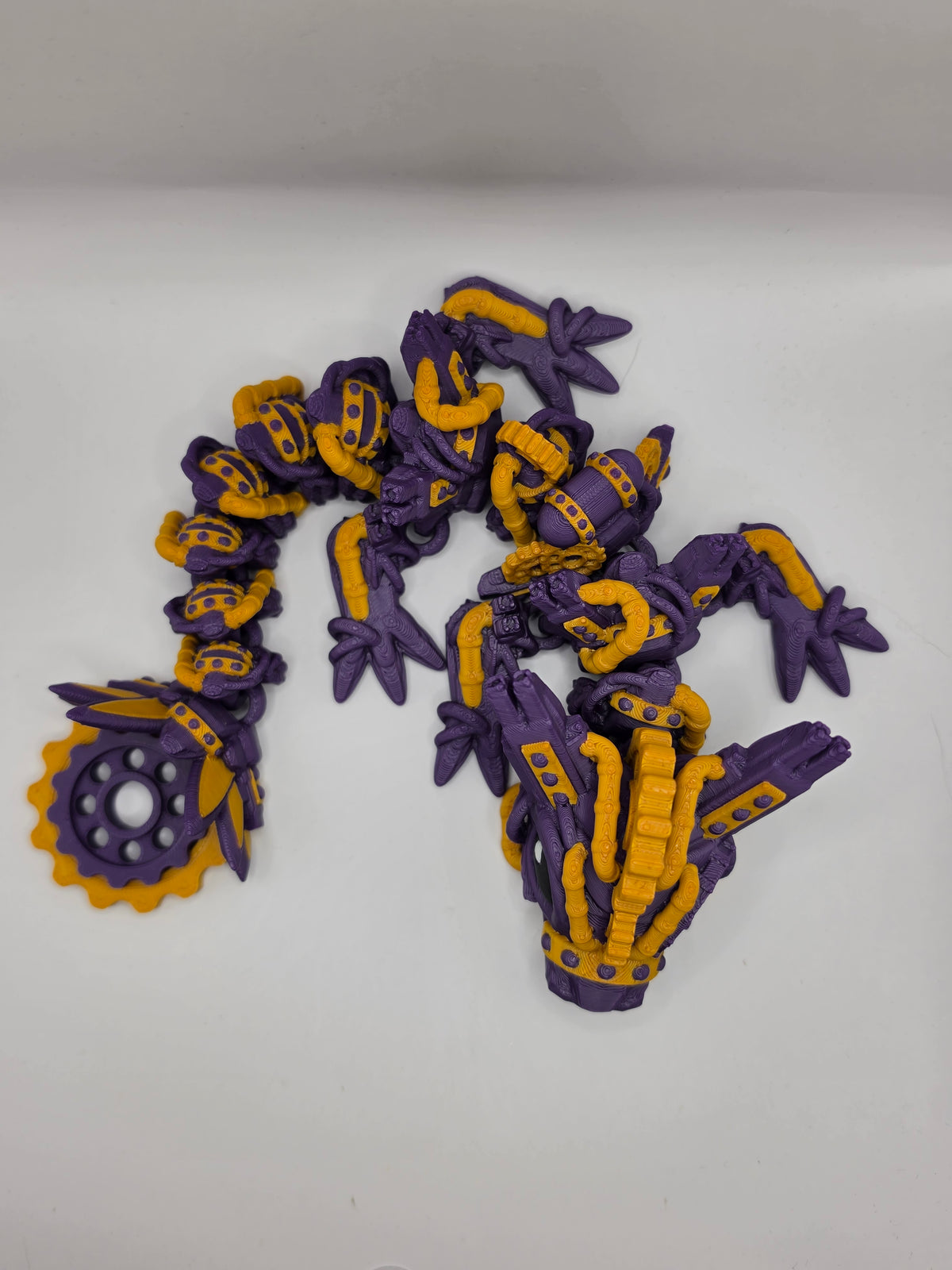 Cyberpunk drage 30 cm – mekanisk fantasy drage uden vinger