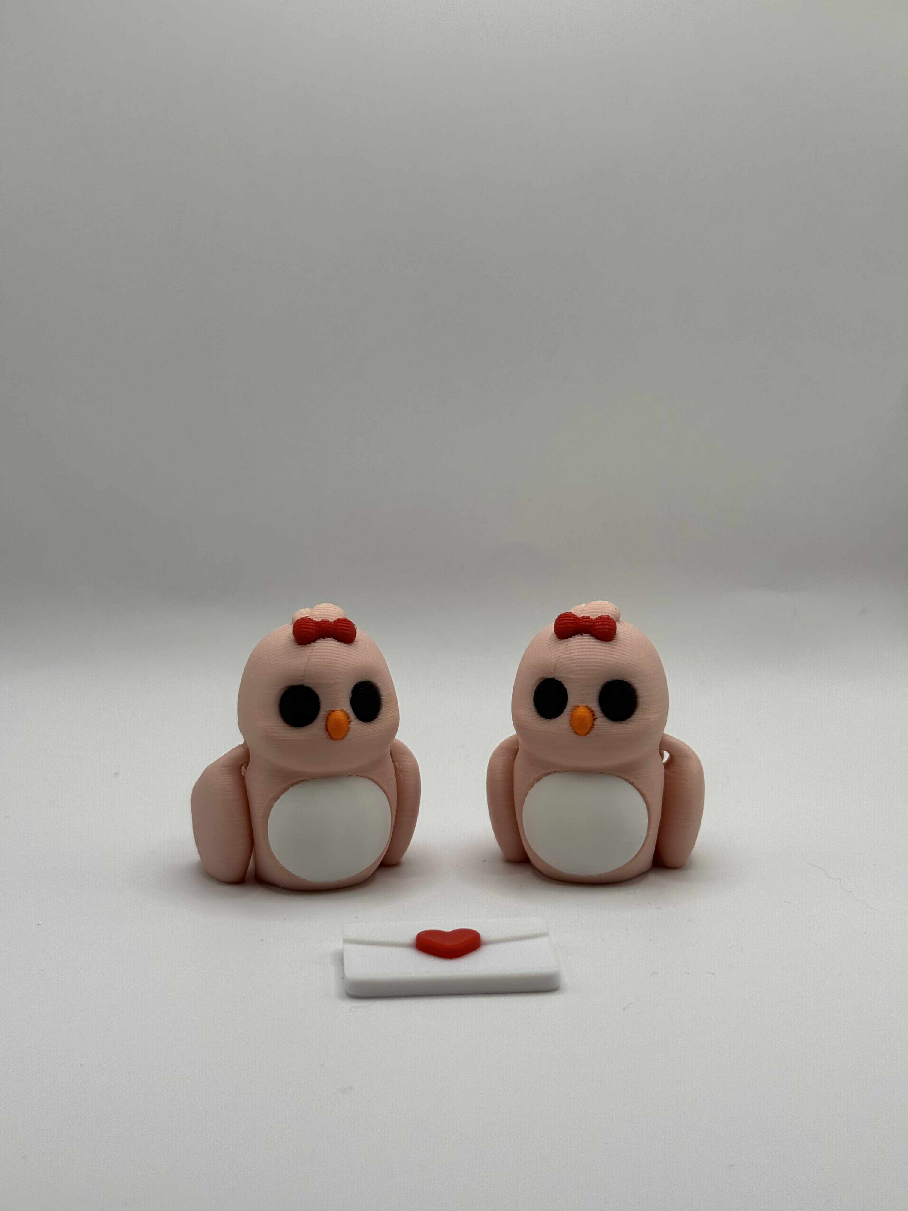 Turtelduer med kærlighedsbrev