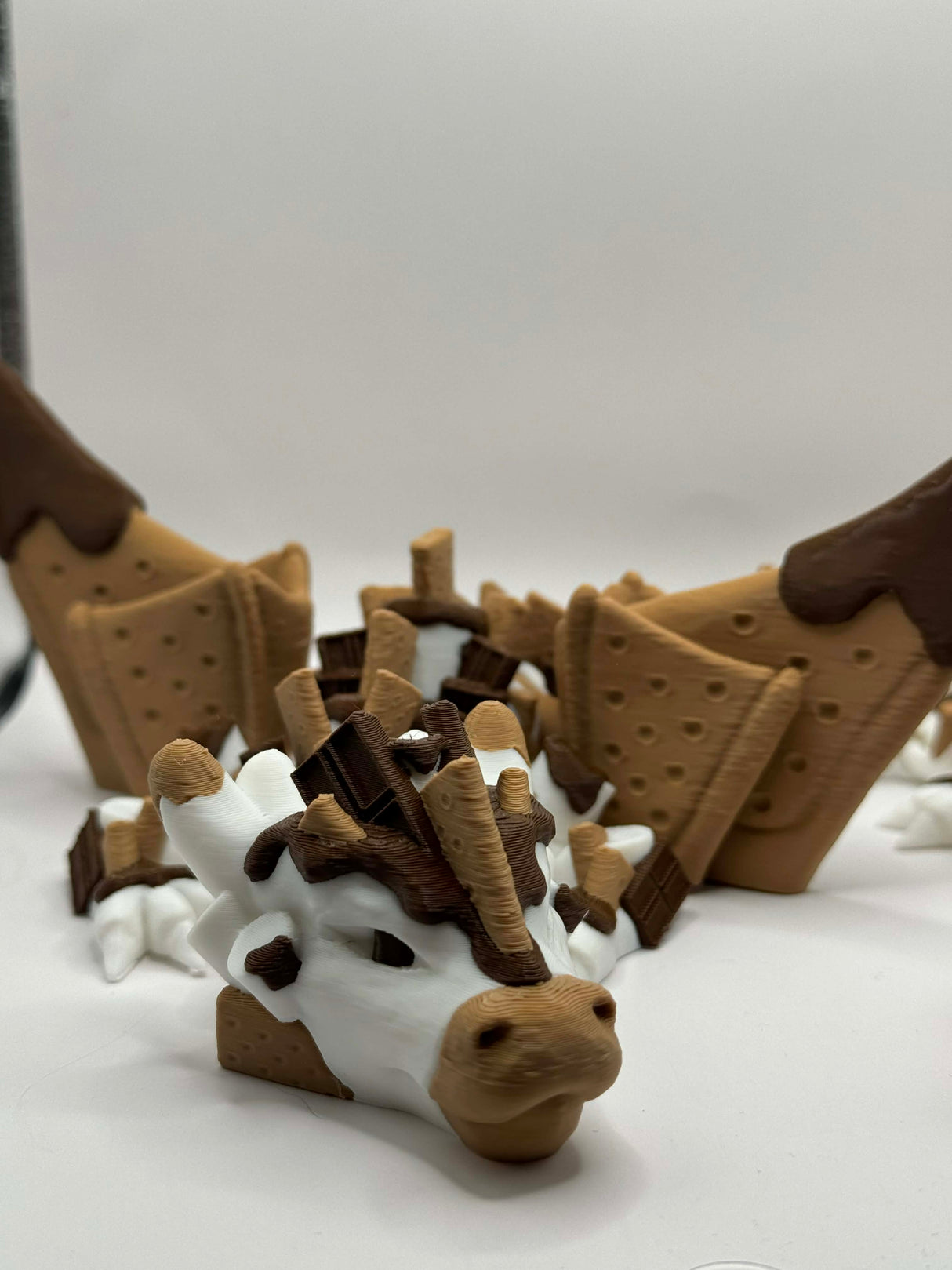 Cookie drage i to nuancer brun og hvid