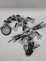Cyberpunk drage 31 cm – mekanisk fantasy drage med vinger