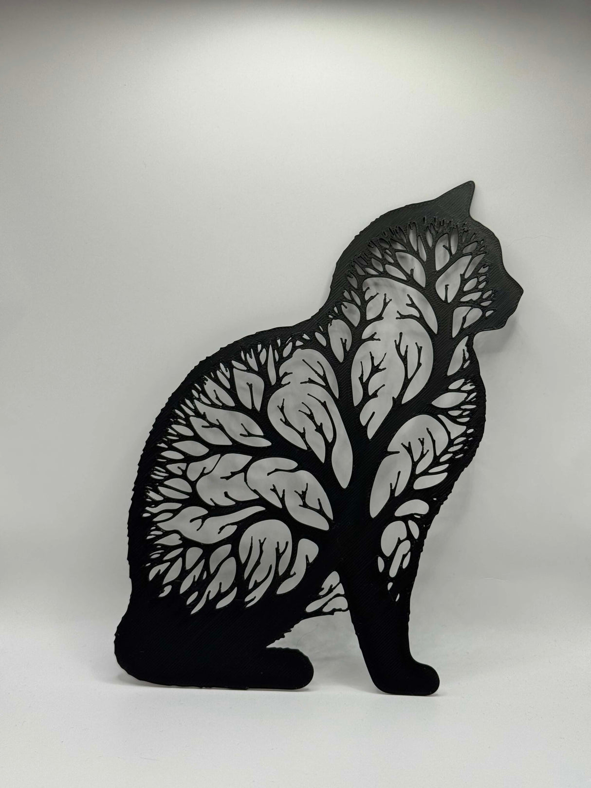 Wall art, siddende kat
