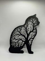Wall art, siddende kat